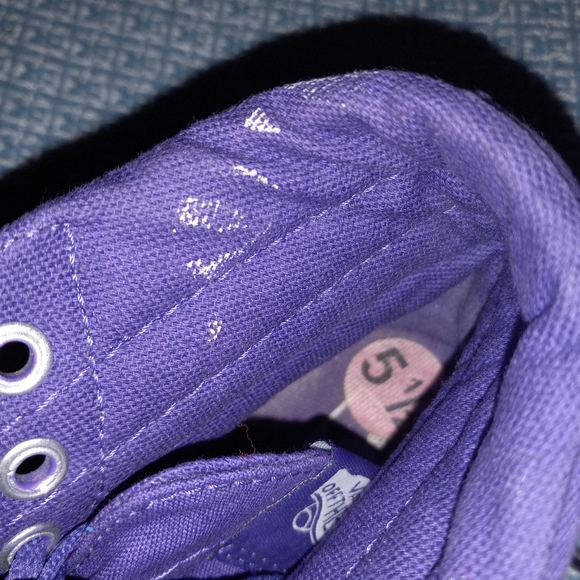 VANS  PURPLE HIGH TOP SNEAKER SIZE - Picture 15 of 15